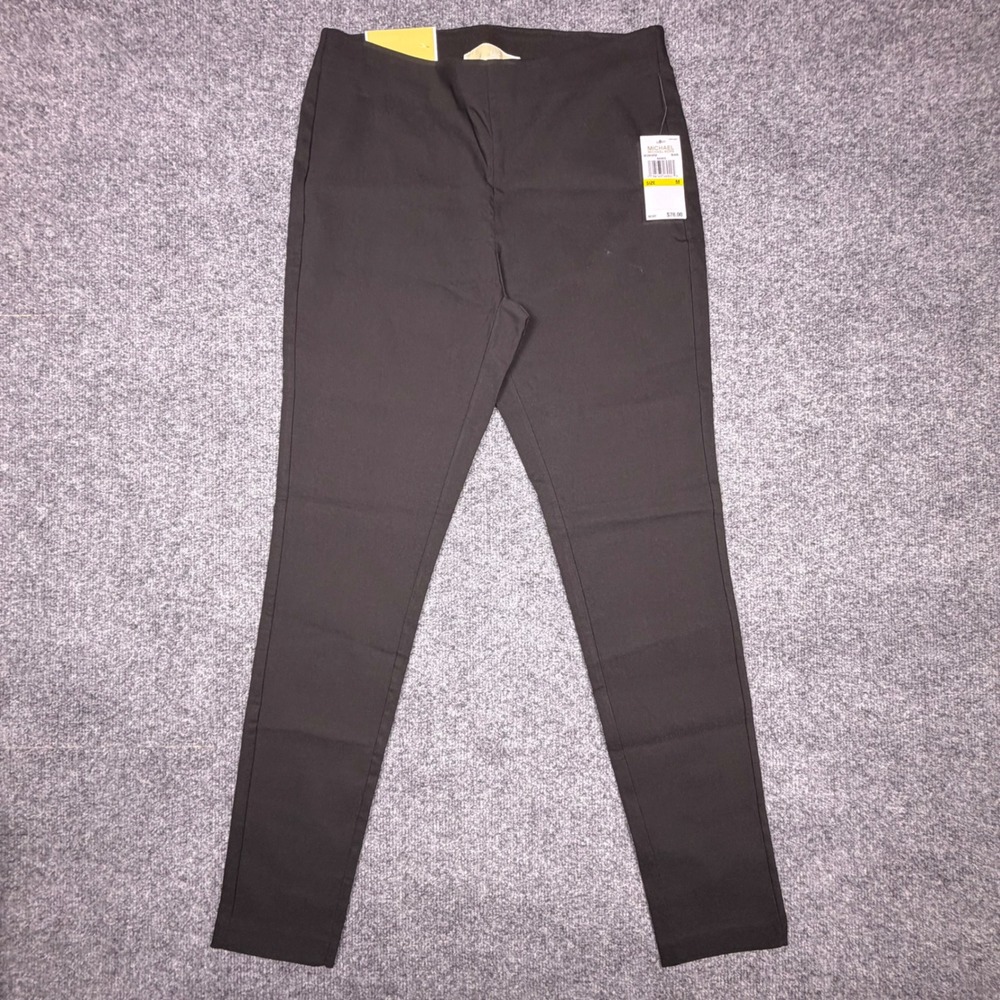 Michael Michael Kors Womens Black Ponte Knit Pull On Leggings Pants QF23H187GF M